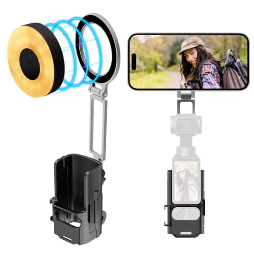 Osmo Pocket 3 Magnetic Licht, Tragbares Vlog Selfie LED Video Licht, Soft Light mit Anpassbarer Farbe Kompatibel für DJI OSMO Pocket 3 Zubehör Magnetische Telefon Halterung Kompatibel für iPhone Osmo Pocket 3 Magnetic Licht, Tragbares Vlog Selfie LED Video Licht, Soft Light mit Anpassbarer Farbe Kompatibel für DJI OSMO Pocket 3 Zubehör Magnetische Telefon Halterung Kompatibel für iPhone von HAFOKO