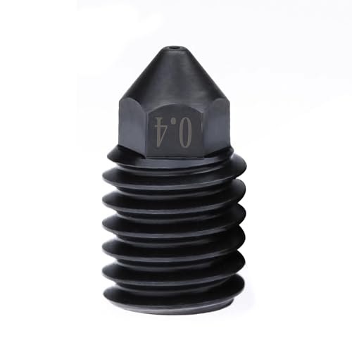 HAFRILY 0,4mm Düsen bis zu 500 Grad Celsius 3D Drucker Gehärteter Stahl Nozzle kompatibel mit Bambulab X1 P1P 3D Drucker Düsen Hotend von HAFRILY