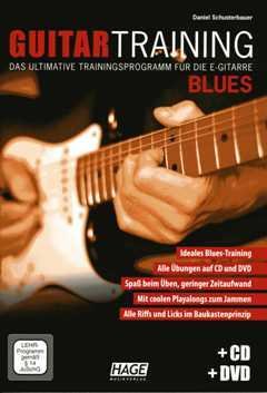 Guitar Training - Blues - arrangiert für E-Gitarre - mit Tabulator - mit CD - mit DVD [Noten / Sheetmusic] Komponist: Schusterbauer Daniel von HAGE Musikverlag