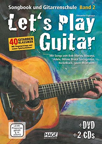 Let's play Guitar 2 - arrangiert für Gitarre - Akkorde - mit DVD - mit 2 CD´s [Noten / Sheetmusic] Komponist: ESPINOSA ALEXANDER von HAGE Musikverlag