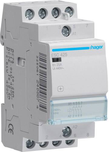 Hager Installationsschütz 25A ESC425 ** 4Schließer 230V von HAGER ELEKTRO