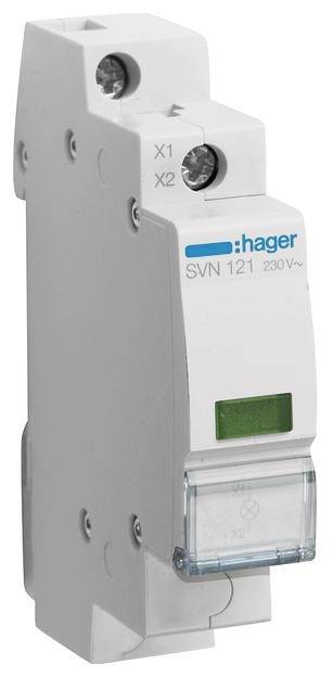 Hager LED Leuchtmelder grün SVN121 230VAC 1PLE Hager LED Leuchtmelder grün SVN121 230VAC 1PLE von HAGER ELEKTRO