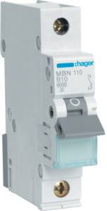 Hager Leitungsschutzschalter MBN110 1polig 6kA B-10A 1M Hager Leitungsschutzschalter MBN110 1polig 6kA B-10A 1M von HAGER ELEKTRO