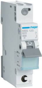 Hager Leitungsschutzschalter MBS120 1polig 6kA B-20A Quick Connect 1M Hager Leitungsschutzschalter MBS120 1polig 6kA B-20A Quick Connect 1M von HAGER ELEKTRO