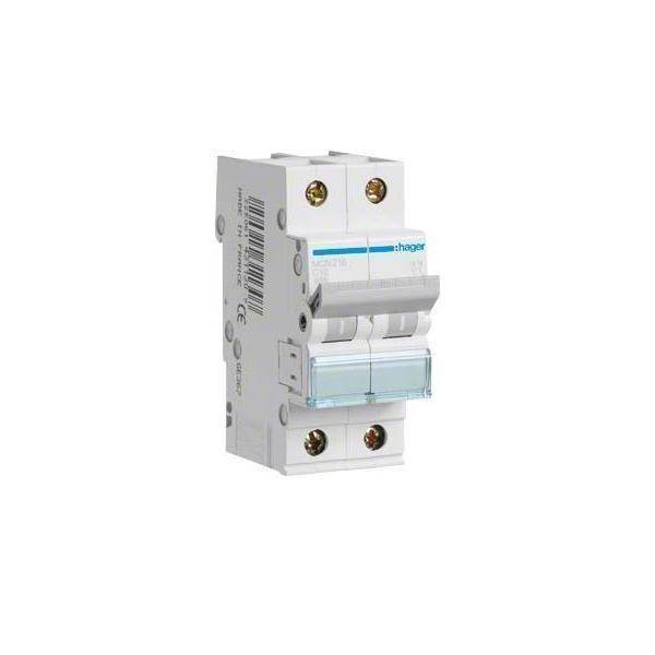 Hager Leitungsschutzschalter MCN216 2polig 6kA C-16A 2M Hager Leitungsschutzschalter MCN216 2polig 6kA C-16A 2M von HAGER ELEKTRO