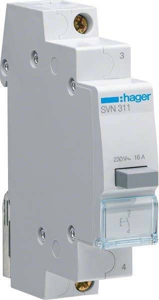 Hager Taster 16A 1Schließer SVN311 230VAC 1PLE Hager Taster 16A 1Schließer SVN311 230VAC 1PLE von HAGER ELEKTRO