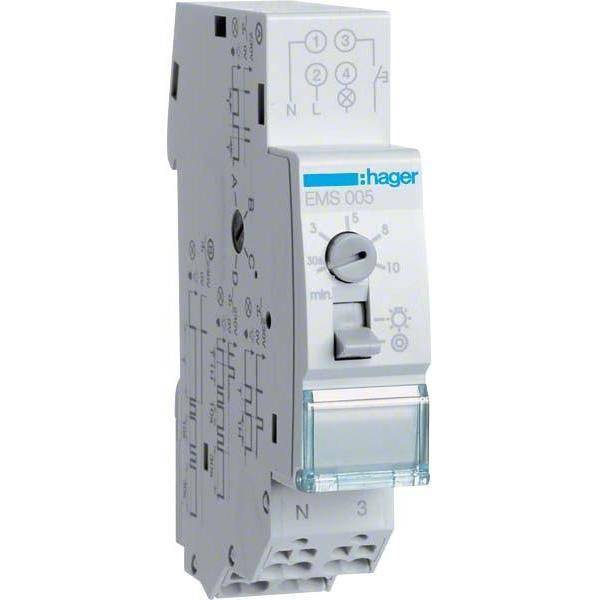 Hager Treppenlichtzeitschalter EMS005 Multifunktion Hager Treppenlichtzeitschalter EMS005 Multifunktion von HAGER ELEKTRO