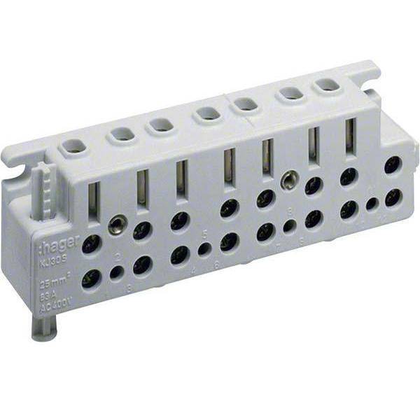 Hager Zählersteckklemme universZ KJ30S Drehstrom 63A sperrbar m.TRE-Anschl. Hager Zählersteckklemme universZ KJ30S Drehstrom 63A sperrbar m.TRE-Anschl. von HAGER ELEKTRO