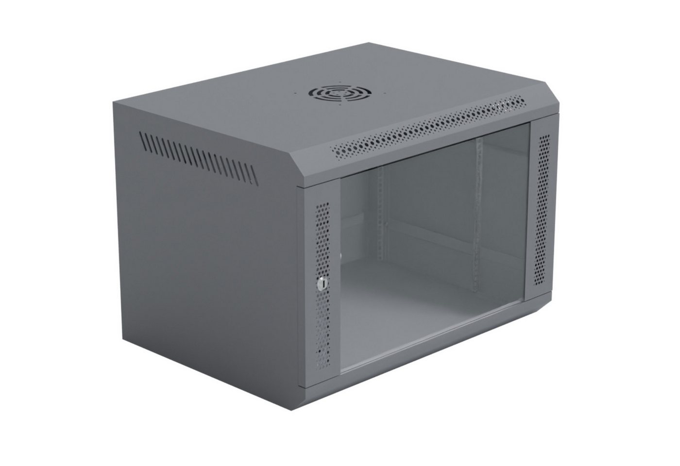 HAGO Serverschrank Netzwerkschrank 19 Zoll Rack Grau 7HE 600x450mm Stahlschrank Glasfront HAGO Serverschrank Netzwerkschrank 19 Zoll Rack Grau 7HE 600x450mm Stahlschrank Glasfront von HAGO
