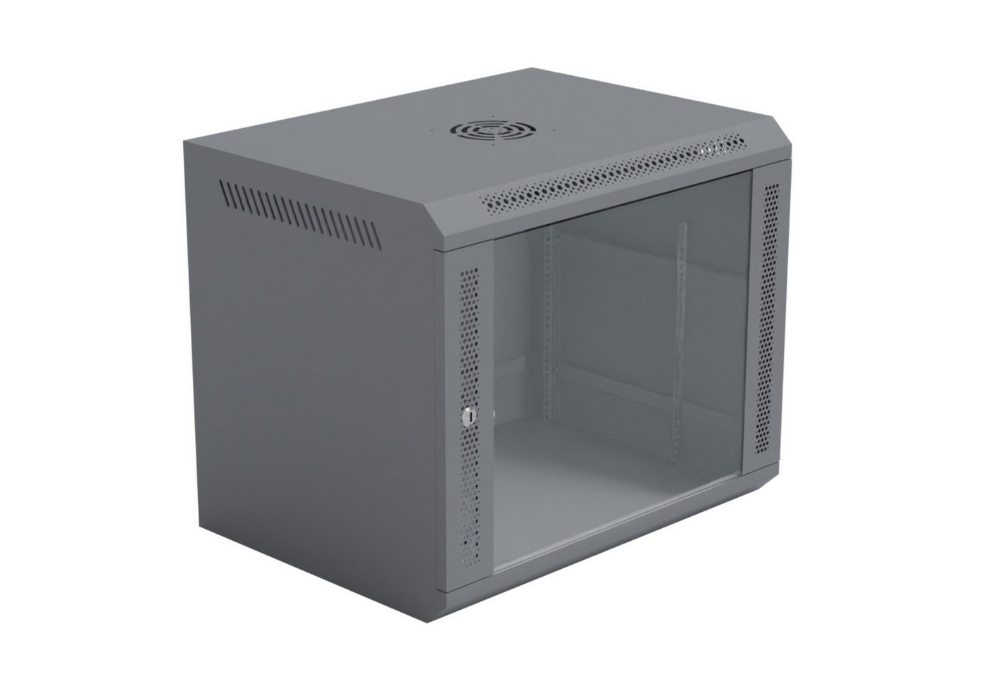 HAGO Serverschrank Netzwerkschrank 19 Zoll Rack Grau 9HE 600x450mm Stahlschrank Glasfront HAGO Serverschrank Netzwerkschrank 19 Zoll Rack Grau 9HE 600x450mm Stahlschrank Glasfront von HAGO