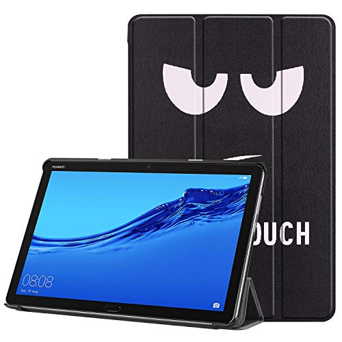 Hülle für Huawei Mediapad M5 10,8 Zoll CMR-W09/W19/AL09/AL19 Tablet PU Leder Ständer Schutzhülle für Huawei Mediapad M5 Pro Smart Slim Light Tri-Fold Stand Shell Case (DYJ) von HAIEHAEYXZ