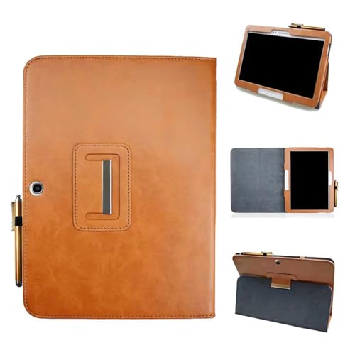 Schutzhülle für Samsung Galaxy Tab 4 10,1 Zoll SM-T530 T531 T533 T535 Smart Tablet Hülle Slim Folding Folio Cover für Samsung Galaxy SM-T530 T531 T533 T535 Cover mit automatischer Wake/Sleep-Funktion von HAIEHAEYXZ