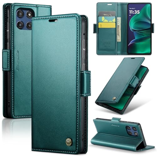 HAII Schutzhülle für Motorola Moto G Stylus 5G (2025), 17 cm (6,7 Zoll), Brieftaschen-Schutzhülle mit Kreditkartenfach, RFID-Blockierung, Magnetverschluss, Schutzhülle, Schlitz, Ständer, für Damen und von HAII