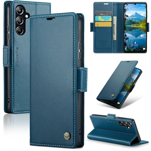 HAII Schutzhülle für Samsung Galaxy A16 5G, Brieftaschenformat, mit Kreditkarte, RFID-Blockierung, Kreditkartenverschluss, Schutzhülle, Schlitz, Ständer, für Damen und Herren, für Samsung Galaxy A16 von HAII