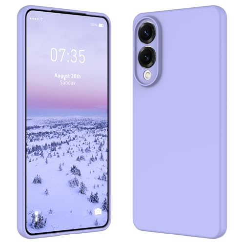 HAII Schutzhülle für Samsung Galaxy S25 Edge 2025, schlankes Flüssigsilikon für Damen und Herren, mit kratzfestem Mikrofaserfutter, stoßfest, weiches Silikon, Schutzhülle für Galaxy S25 Edge (Lila) HAII Schutzhülle für Samsung Galaxy S25 Edge 2025, schlankes Flüssigsilikon für Damen und Herren, mit kratzfestem Mikrofaserfutter, stoßfest, weiches Silikon, Schutzhülle für Galaxy S25 Edge (Lila) von HAII