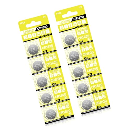 CR1620 Knopfbatterien, 3 V, für Haushaltsgeräte wie Alarme, Schrittzähler und LED-Licht, stabile Stromversorgung, 2 Blatt CR1620 Knopfbatterien, 3 V, für Haushaltsgeräte wie Alarme, Schrittzähler und LED-Licht, stabile Stromversorgung, 2 Blatt von HAISENG