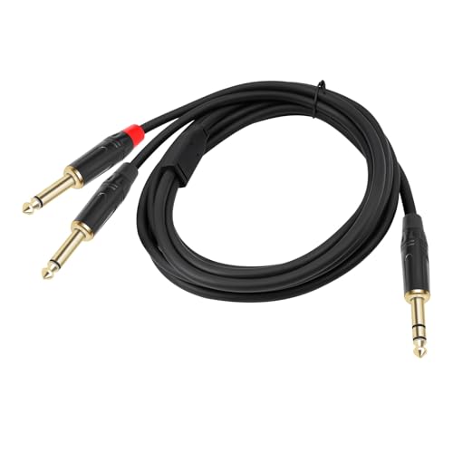 HAISENG 1/4 Zoll -6 35 Mm Stereoaner Zu Zwei Splitterkabeln Für Effektprozessoren Und Schallsysteme HAISENG 1/4 Zoll -6 35 Mm Stereoaner Zu Zwei Splitterkabeln Für Effektprozessoren Und Schallsysteme von HAISENG