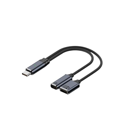 HAISENG 2 In 1 USB C Splitter Zum Eingeben Von C & USB Kopfhörer Anschlussadapterkabel PD100W Schnelle Ladekabeldatenkabel HAISENG 2 In 1 USB C Splitter Zum Eingeben Von C & USB Kopfhörer Anschlussadapterkabel PD100W Schnelle Ladekabeldatenkabel von HAISENG