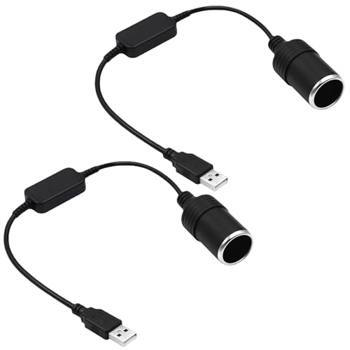 HAISENG 2pcs/Pack USB To Car Outlet Female Sockeladapterkabel 5 V Bis 12 V Auto Mobile Kraftfahrrekorde Boosting Kabel HAISENG 2pcs/Pack USB To Car Outlet Female Sockeladapterkabel 5 V Bis 12 V Auto Mobile Kraftfahrrekorde Boosting Kabel von HAISENG