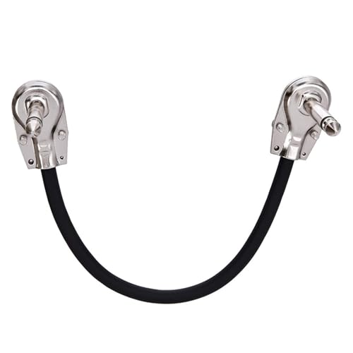 HAISENG 2pcs 1/4inch Gitarre Flach Gepflasterte Kabel Bass Pedalverbindungslinie Für Effektpedale Und Schallgeräte 30 Cm Lang HAISENG 2pcs 1/4inch Gitarre Flach Gepflasterte Kabel Bass Pedalverbindungslinie Für Effektpedale Und Schallgeräte 30 Cm Lang von HAISENG