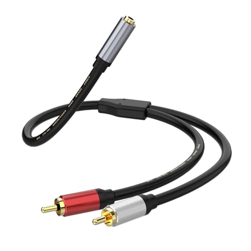 HAISENG 3 5 Mm Weiblich Bis 2RCA Hörkabel Bidirektional Für Die Verknüpfung Von Telefontabletten Und Laptops Mit Verstärkern HAISENG 3 5 Mm Weiblich Bis 2RCA Hörkabel Bidirektional Für Die Verknüpfung Von Telefontabletten Und Laptops Mit Verstärkern von HAISENG