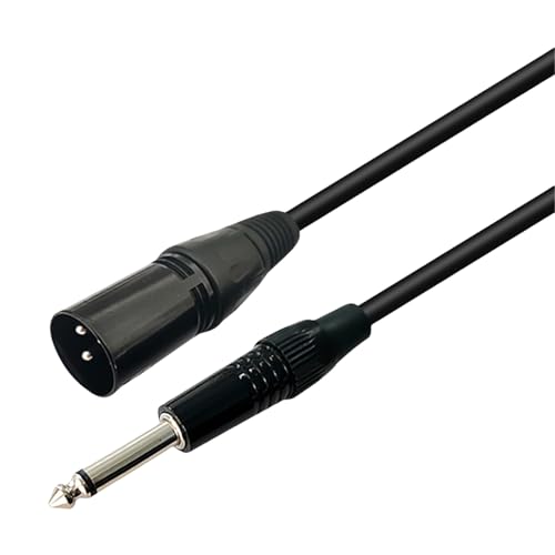 HAISENG 6 35 Mm (1/4 Zoll) Zum Männlichen Kabel 3 Pin Bis 6 35 Mm Kabel Für Mikrofone Und Musikgeräte Mikrofonkabel von HAISENG