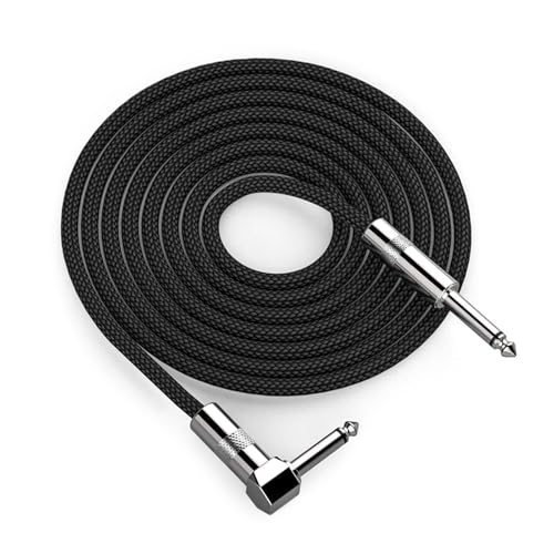 HAISENG 6 35 Mm Kabel Mit Recht Abgewinkelten Verstärkten Geflochtenen Gitarrenkabel Doppelte Und Besser HAISENG 6 35 Mm Kabel Mit Recht Abgewinkelten Verstärkten Geflochtenen Gitarrenkabel Doppelte Und Besser von HAISENG