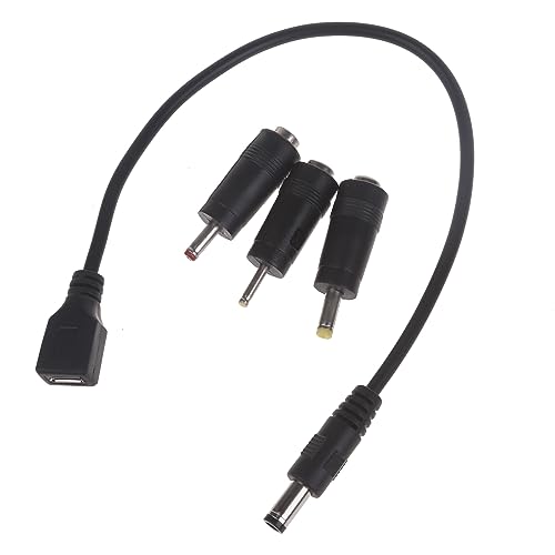 HAISENG Adapter USB-Buchse auf 5,5 x 2,1 mm Stecker, 4,0 x 1,7 mm, 3,5 x 1,35 mm, 2,5 x 0,7 mm, Adapter für WLAN-Router, LED-Licht HAISENG Adapter USB-Buchse auf 5,5 x 2,1 mm Stecker, 4,0 x 1,7 mm, 3,5 x 1,35 mm, 2,5 x 0,7 mm, Adapter für WLAN-Router, LED-Licht von HAISENG