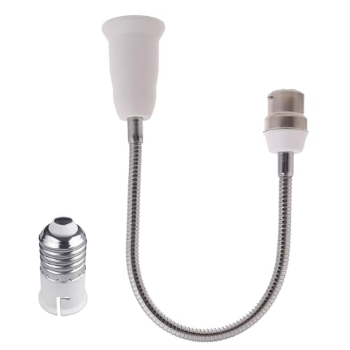 HAISENG B22 Bis E27 Light Socket Extender Adapter Glühbirnen Verlängerung E27 Sockel Extender Biegbar Flexible Schwanenhals Einstellbar HAISENG B22 Bis E27 Light Socket Extender Adapter Glühbirnen Verlängerung E27 Sockel Extender Biegbar Flexible Schwanenhals Einstellbar von HAISENG
