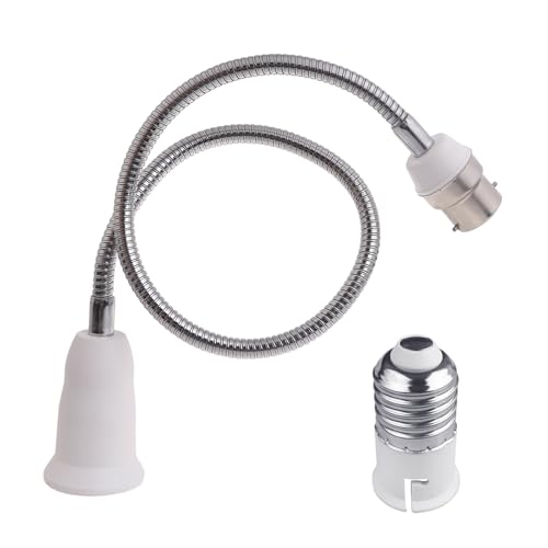 HAISENG B22 Bis E27 Light Socket Extender Adapter Glühbirnen Verlängerung E27 Sockel Extender Biegbar Flexible Schwanenhals Einstellbar HAISENG B22 Bis E27 Light Socket Extender Adapter Glühbirnen Verlängerung E27 Sockel Extender Biegbar Flexible Schwanenhals Einstellbar von HAISENG