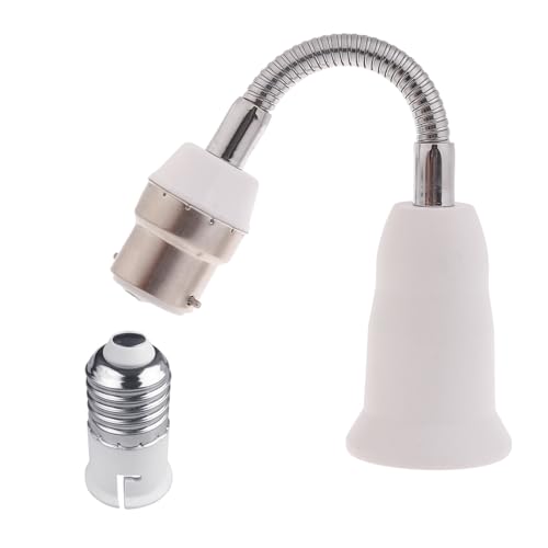 HAISENG B22 Bis E27 Light Socket Extender Adapter Glühbirnen Verlängerung E27 Sockel Extender Biegbar Flexible Schwanenhals Einstellbar HAISENG B22 Bis E27 Light Socket Extender Adapter Glühbirnen Verlängerung E27 Sockel Extender Biegbar Flexible Schwanenhals Einstellbar von HAISENG