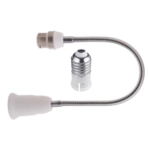 HAISENG B22 Bis E27 Light Socket Extender Adapter Glühbirnen Verlängerung E27 Sockel Extender Biegbar Flexible Schwanenhals Einstellbar HAISENG B22 Bis E27 Light Socket Extender Adapter Glühbirnen Verlängerung E27 Sockel Extender Biegbar Flexible Schwanenhals Einstellbar von HAISENG