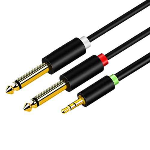 HAISENG Haltbarkeit 1/8 Bis 1/4 Stereokabel 3 5 Mm Bis Doppelte 6 35 Mm Kabel Design Für Lautsprecher Mikrofone Und Gitarren HAISENG Haltbarkeit 1/8 Bis 1/4 Stereokabel 3 5 Mm Bis Doppelte 6 35 Mm Kabel Design Für Lautsprecher Mikrofone Und Gitarren von HAISENG