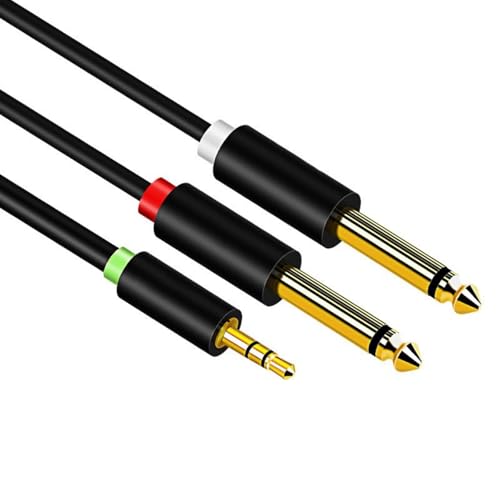 HAISENG Haltbarkeit 1/8 Bis 1/4 Stereokabel 3 5 Mm Bis Doppelte 6 35 Mm Kabel Design Für Lautsprecher Mikrofone Und Gitarren HAISENG Haltbarkeit 1/8 Bis 1/4 Stereokabel 3 5 Mm Bis Doppelte 6 35 Mm Kabel Design Für Lautsprecher Mikrofone Und Gitarren von HAISENG