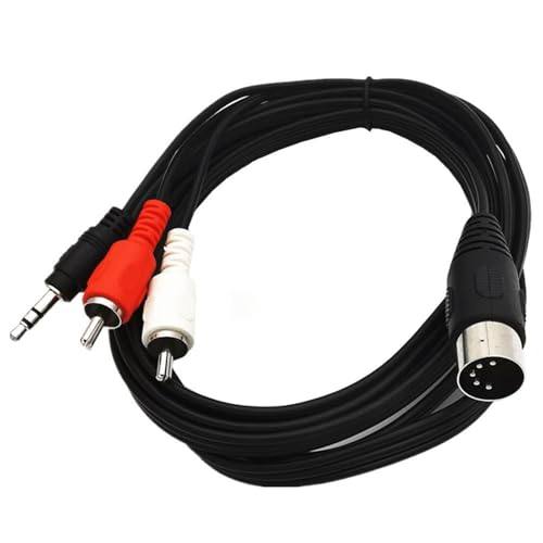 HAISENG Haltbarkeit 5Pin DIN Kabel 5Pin Bis DC3 5 Mm+2RCA Musikkabel Für Vielseitige Gerätekompatibilität 180 Cm/70 87 Zoll HAISENG Haltbarkeit 5Pin DIN Kabel 5Pin Bis DC3 5 Mm+2RCA Musikkabel Für Vielseitige Gerätekompatibilität 180 Cm/70 87 Zoll von HAISENG