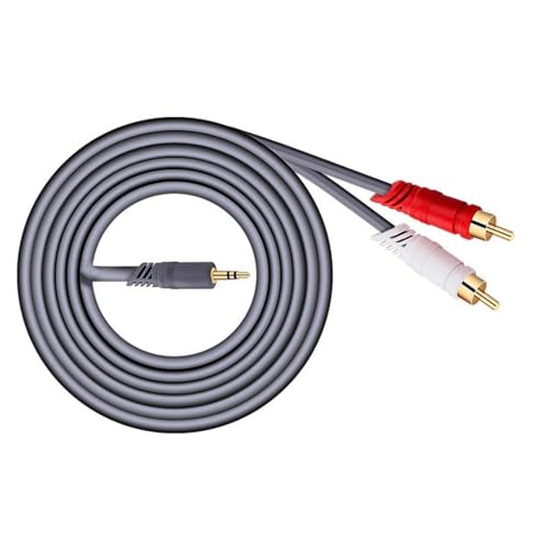 HAISENG Premium RCAS Kabel 3 5 Mm Bis 2RCA Kabel Goldplattenanschlüsse Für Klare Signale Getriebehausunterhaltung HAISENG Premium RCAS Kabel 3 5 Mm Bis 2RCA Kabel Goldplattenanschlüsse Für Klare Signale Getriebehausunterhaltung von HAISENG