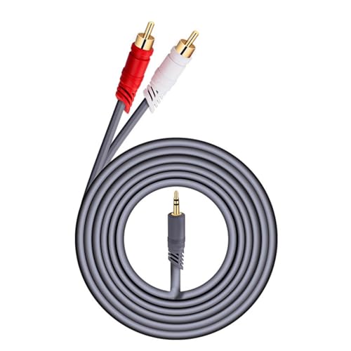 HAISENG Premium RCAS Kabel 3 5 Mm Bis 2RCA Kabel Goldplattenanschlüsse Für Klare Signale Getriebehausunterhaltung HAISENG Premium RCAS Kabel 3 5 Mm Bis 2RCA Kabel Goldplattenanschlüsse Für Klare Signale Getriebehausunterhaltung von HAISENG