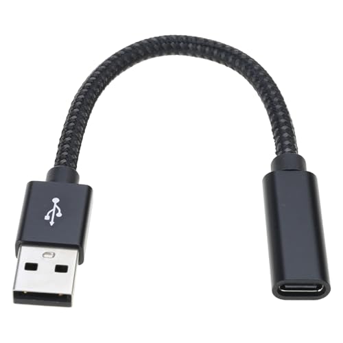 HAISENG Tragbarer USB-auf-Typ-C-Adapter, unterstützt Datenübertragung und Stromversorgung, hohe Kompatibilität, 15 cm HAISENG Tragbarer USB-auf-Typ-C-Adapter, unterstützt Datenübertragung und Stromversorgung, hohe Kompatibilität, 15 cm von HAISENG