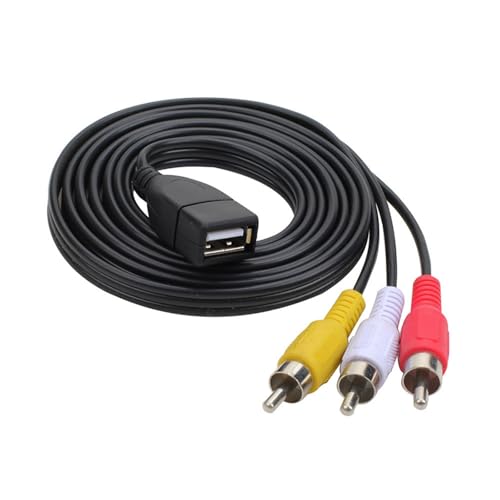 HAISENG USB Frau 3RCA Männliche Kabelsplitter 3RCA Zum USB Adapter Für HDTV Heimkinoverstärker Sprecher Auto HAISENG USB Frau 3RCA Männliche Kabelsplitter 3RCA Zum USB Adapter Für HDTV Heimkinoverstärker Sprecher Auto von HAISENG