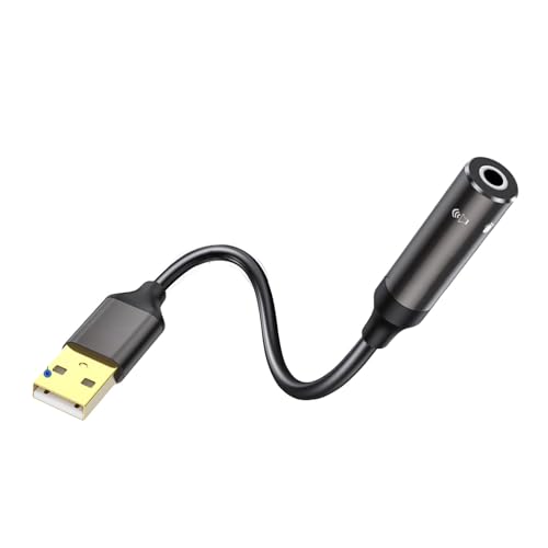 HAISENG USB Soundkartenadapter Mit 3 5 Mm Höranschluss Externer Soundkarte Einfach Zu Bedienen Verbessert Hörerlebnis HAISENG USB Soundkartenadapter Mit 3 5 Mm Höranschluss Externer Soundkarte Einfach Zu Bedienen Verbessert Hörerlebnis von HAISENG