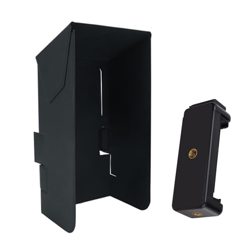 HAISENG Verstellbare Faltbare Telefonhaube Magnetische Lederhaube Sonnenschutz Mobiltelefon Vene Einstellbare Faltbare Sonne Blockieren Kapuze von HAISENG