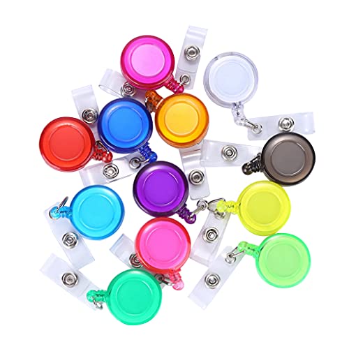 Hochwertiges, rundes farbiges, einziehbares Abzeichen für Schlüsselkarten, Namenshalter, Metallclip, zufällige Farbe Hochwertiges, rundes farbiges, einziehbares Abzeichen für Schlüsselkarten, Namenshalter, Metallclip, zufällige Farbe von HAISENG