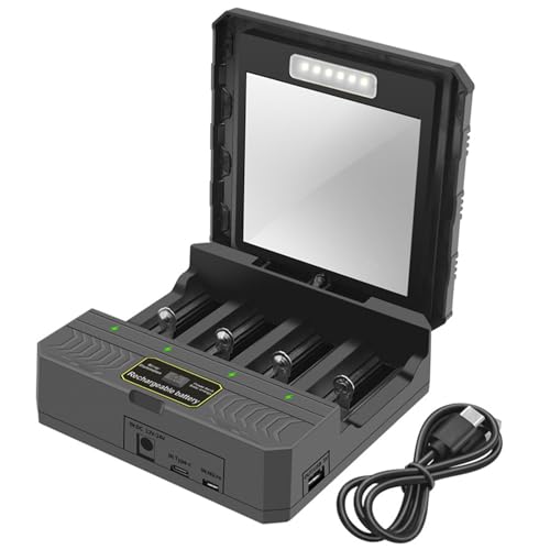 USB C Solar Akku Ladeadapter 4 Slot Case Akku Ladehülle für 26650/21700/18650/18500/16340 USB C Solar Akku Ladeadapter 4 Slot Case Akku Ladehülle für 26650/21700/18650/18500/16340 von HAISENG