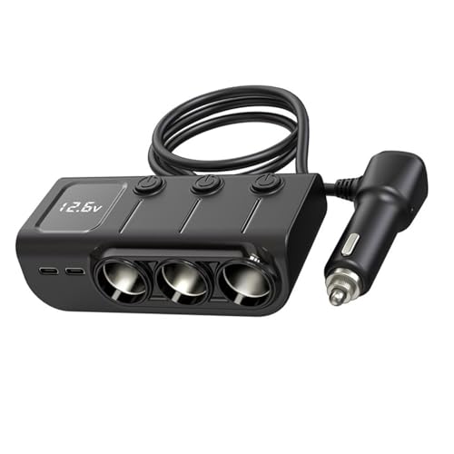 Verbessertes 120-W-Schnelllade-Autoladegerät mit 3 USB-A- und 2 USB-C-Anschlüssen für mehrere Geräte Verbessertes 120-W-Schnelllade-Autoladegerät mit 3 USB-A- und 2 USB-C-Anschlüssen für mehrere Geräte von HAISENG