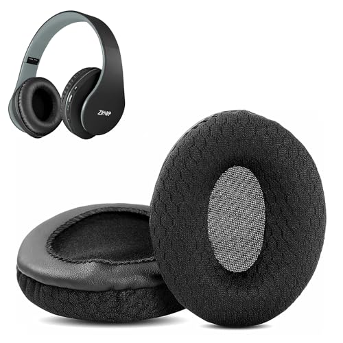 Bluetooth Over-Ear Ohrpolster, HAIZEEN Ohrpolster kompatibel mit Zihnic Bluetooth Over-Ear Kopfhörern Ohrpolster Ersatzkissen (atmungsaktiver Stoff/hochwertiger Schaum) von HAIZEEN