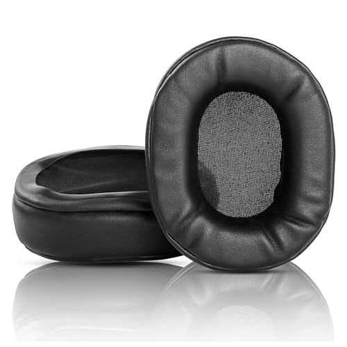 Elegance Ohrpolster Ersatz Kompatibel mit Auna Elegance Bluetooth 4.0 NFC APTX Kopfhörer Ohrpolster Kissen (Proteinleder/Memory-Schaum) von HAIZEEN