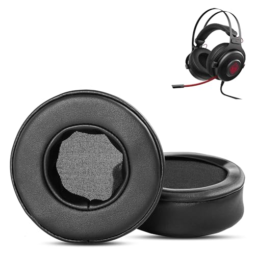 HAIZEEN Ohrpolster Kompatibel mit HP OMEN800 OMEN-800 Omen 800 Headset Kopfhörer Ohrpolster Austauschkissen (Proteinleder/Memory-Schaum) von HAIZEEN