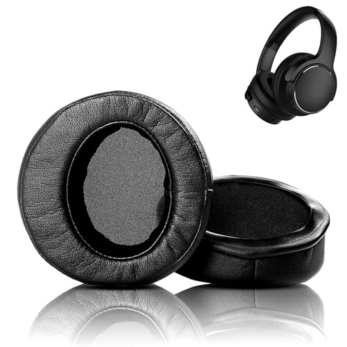 HAIZEEN Ohrpolster Kompatibel mit TaoTronics TT-BH040 TT BH040 Wireless Bluetooth Kopfhörer Ohrpolster Ersatzkissen (Proteinleder/Memory-Schaumstoff) von HAIZEEN
