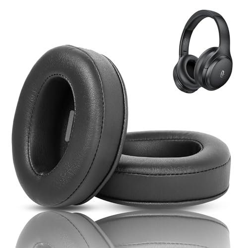 TT-BH060 Ersatz-Ohrpolster Kompatibel mit TaoTronics TT-BH090 TT-BH085 TT-BH060 Kopfhörer Ohrpolster Kissen (Protein-Leder/Memory-Schaum) von HAIZEEN