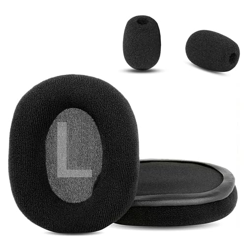 Tactic 3D Rage Ohrpolster, HAIZEEN Ohrpolster kompatibel mit Creative Sound Blaster Tactic 3D Rage Wireless V2.0 Kopfhörern Ohrpolster Ersatzkissen (Weiches Gewebe/Hochwertiger Schaum) von HAIZEEN